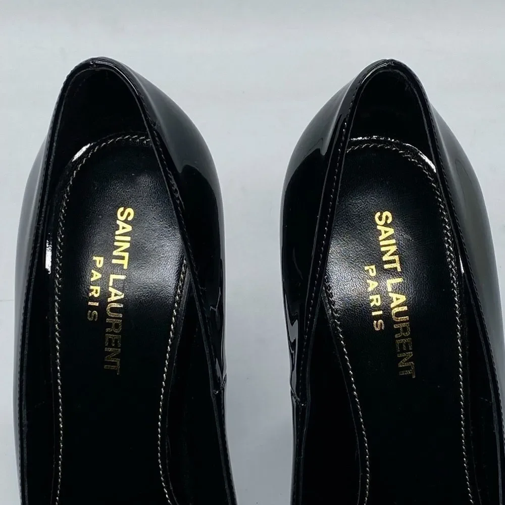 Saint Laurent Opyum Point-Toe Patent Leather Pumps size 39.5 - Picture 6 of 16